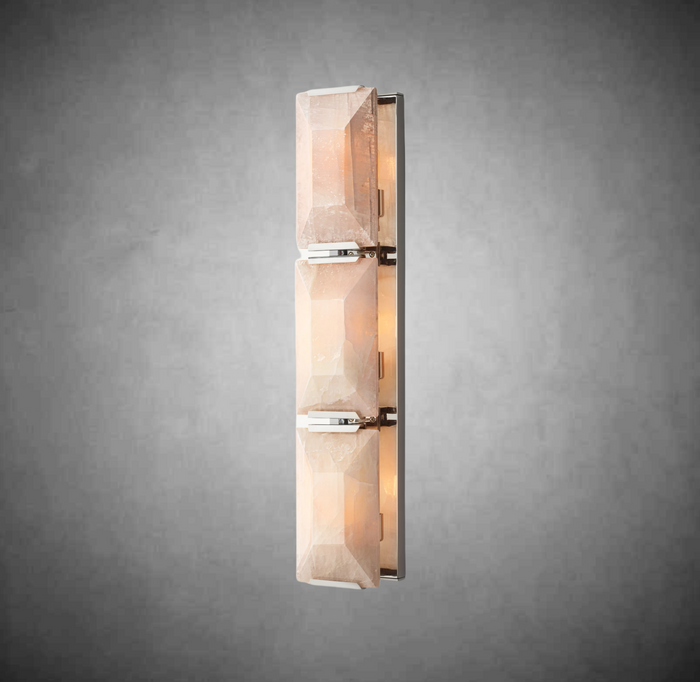 Halloway Calcite Triple Sconce
