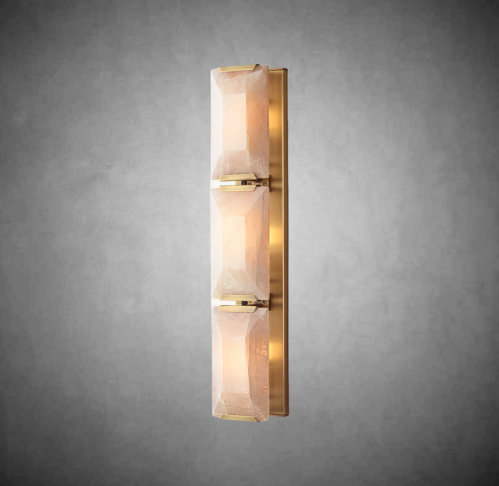 Halloway Calcite Triple Sconce