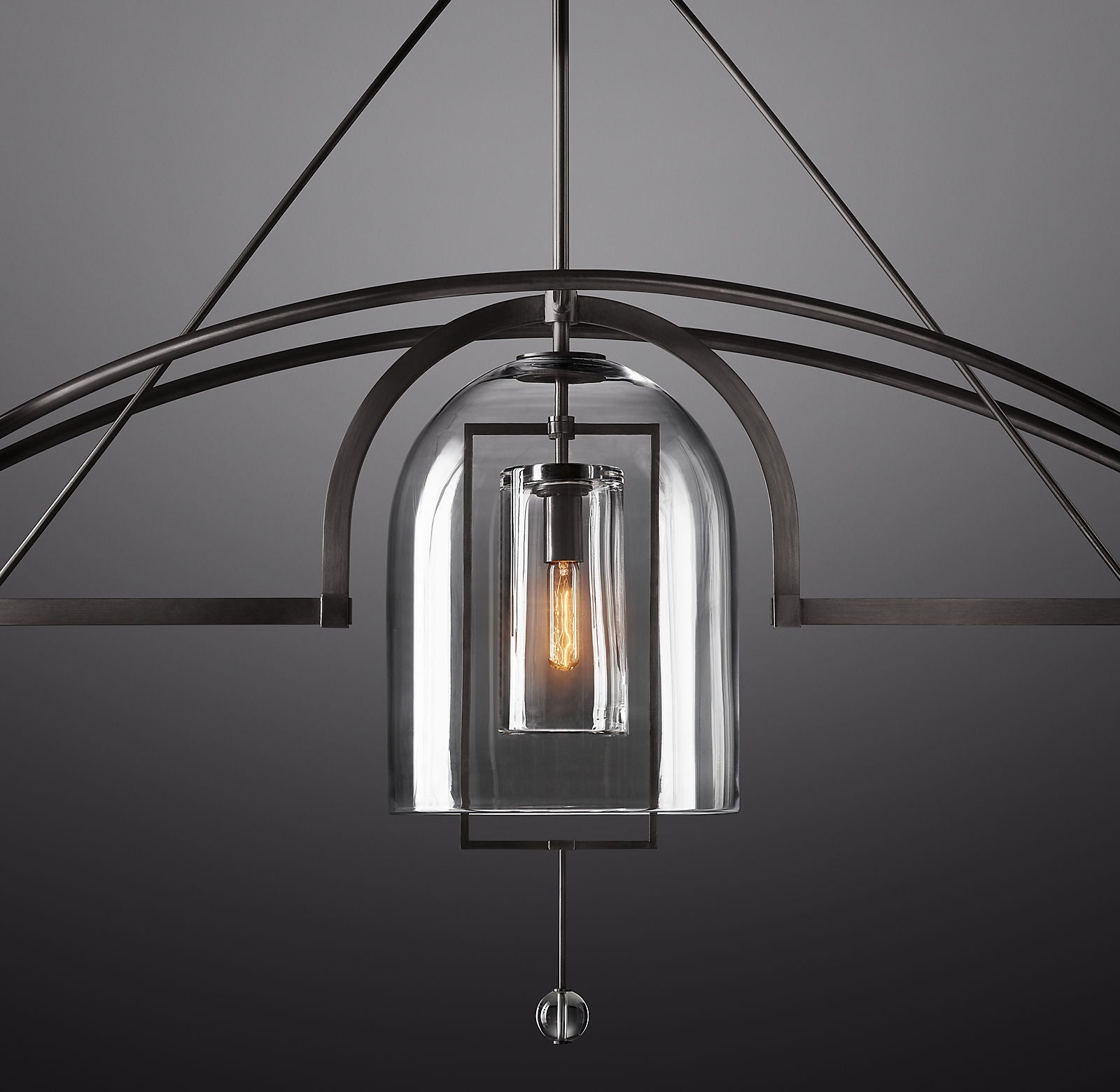 HA Fulcrum Round Chandelier 73" 3-Lights