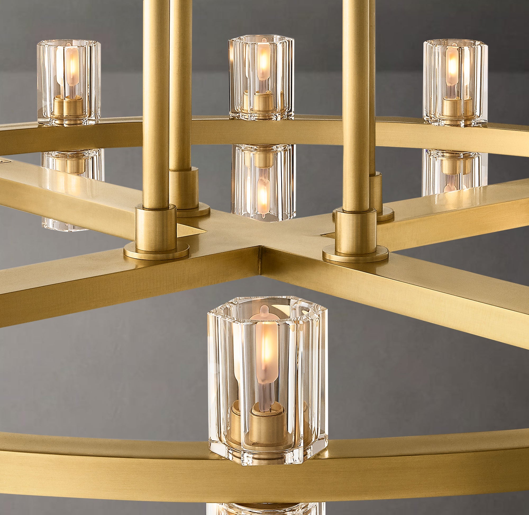 Akzone 2-Tier Round Chandelier 60″,108-Lights