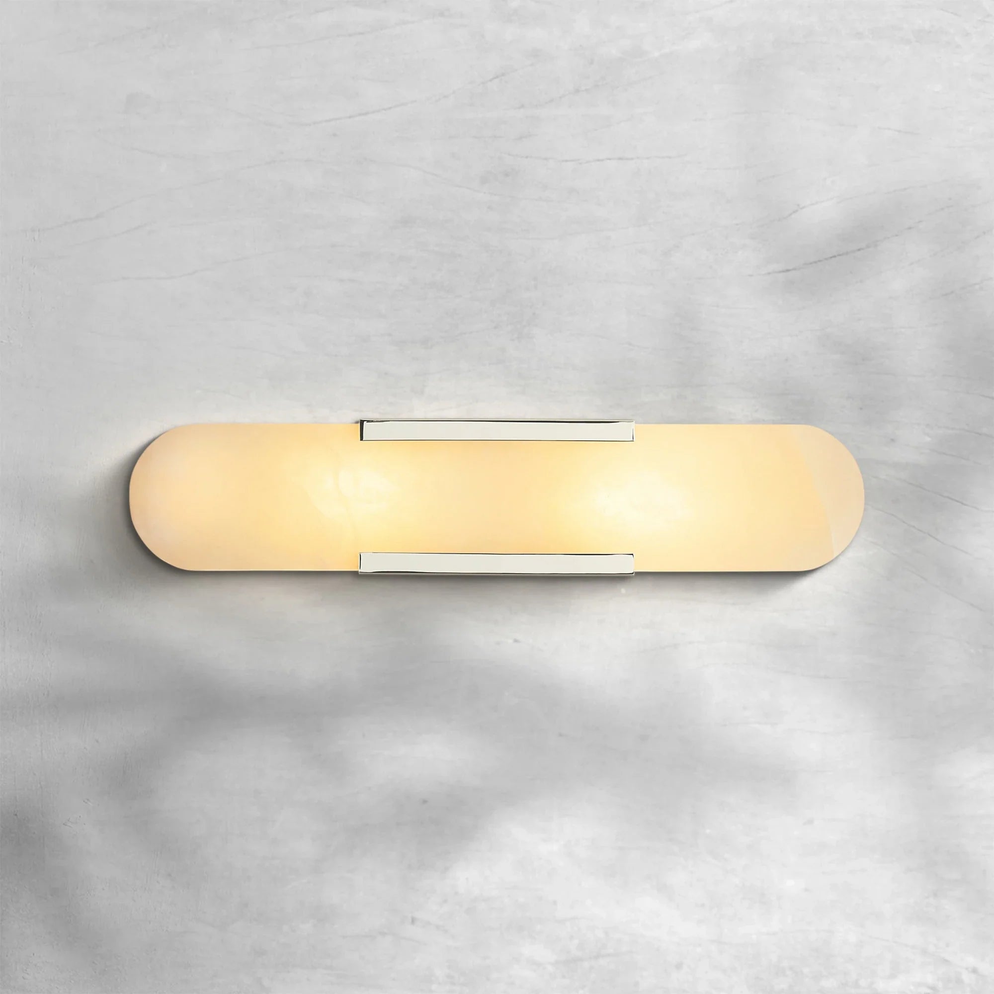 Mumora Alabaster Wall Sconce with Vintage Brass Finish