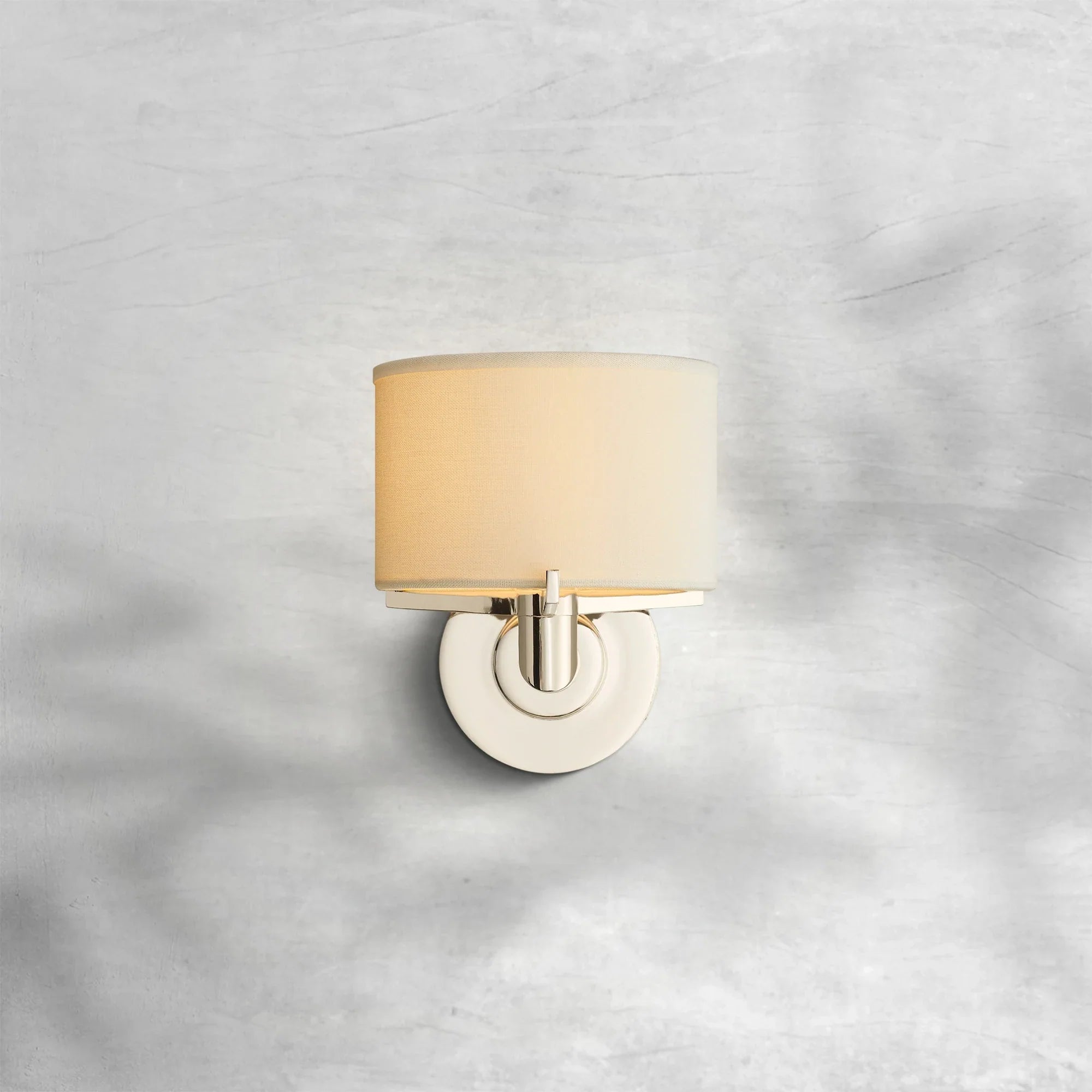Truven Minimalist Wall Sconce with Crystal Glass & Brass Finish