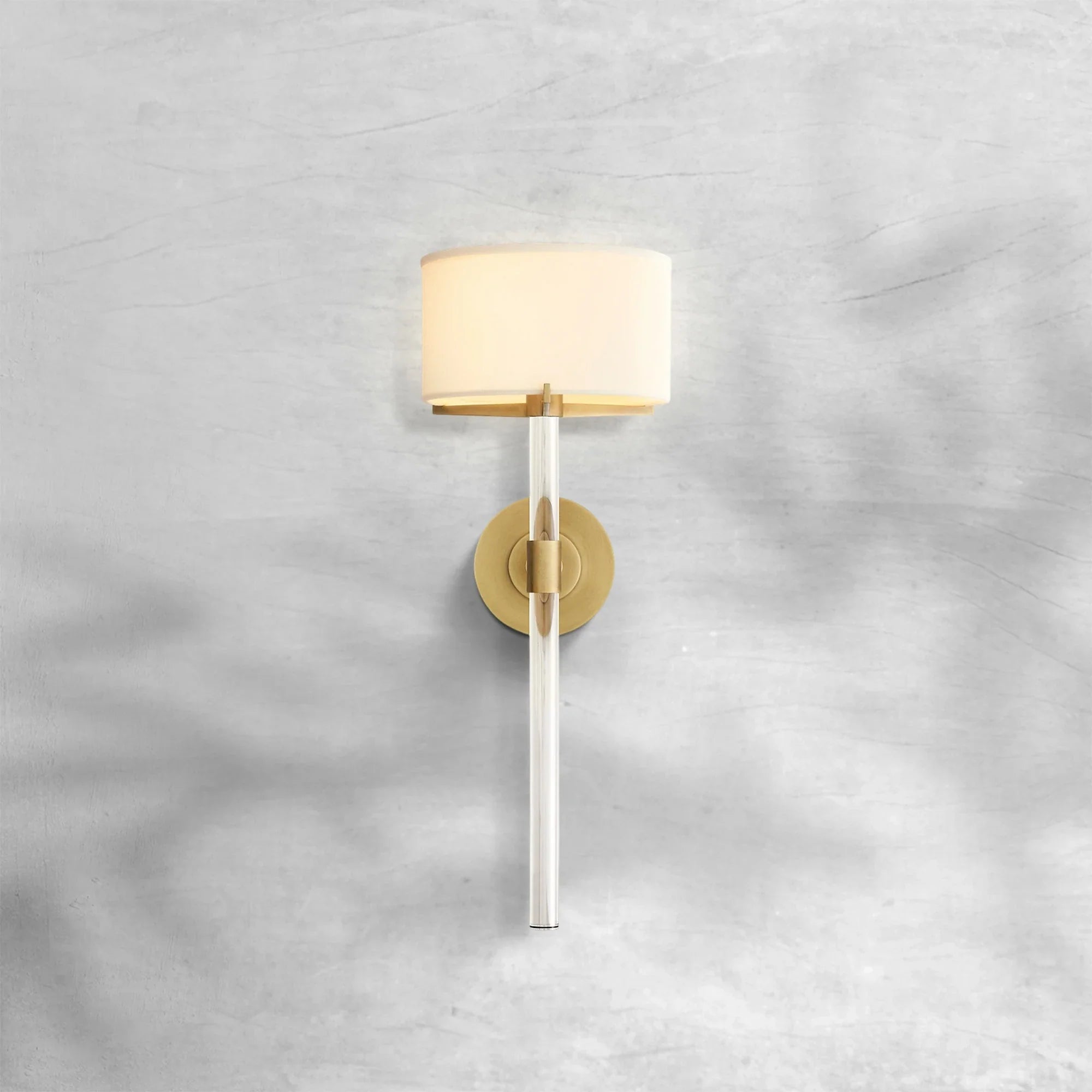 Truman Grand Crystal Wall Sconce with Brass Finish – Luxury Lighting