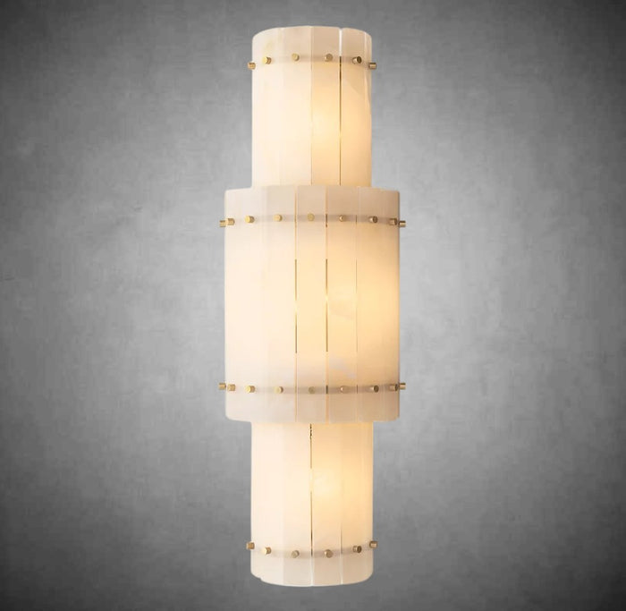 Marino Alabaster Grand Round Sconce