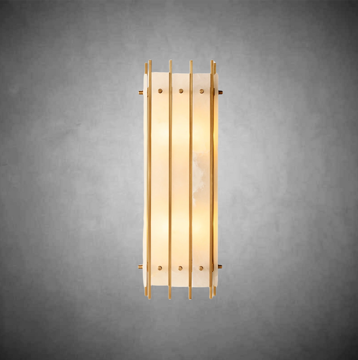 Marino Alabaster Grand Rectangular Sconce