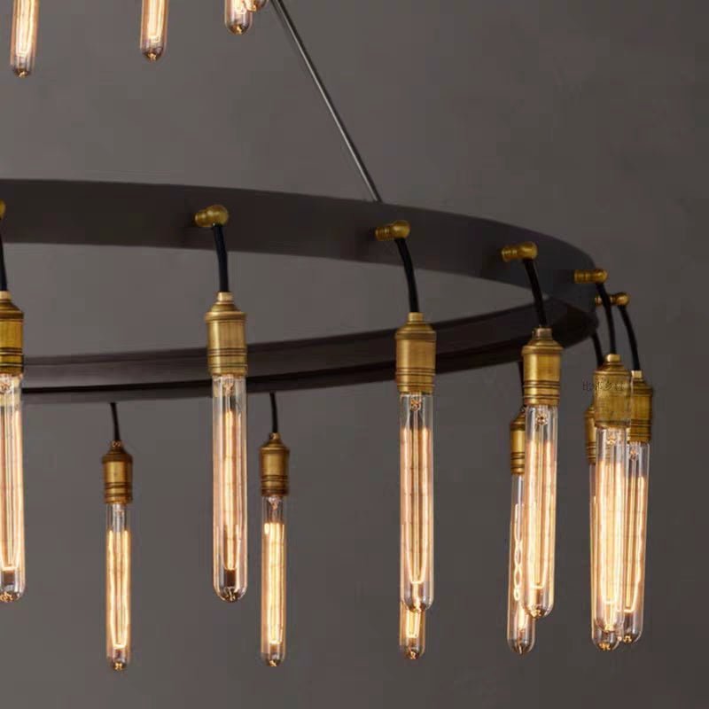 Retro-Inspired Metal Pendant Light Chandelier for Living Room/Bedroom/Staircase/Villa
