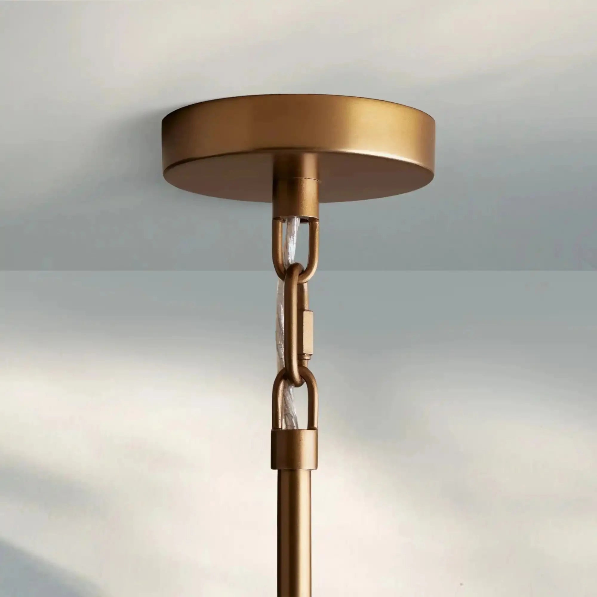 Saige Round Chandelier - Brass42"Blushlighting