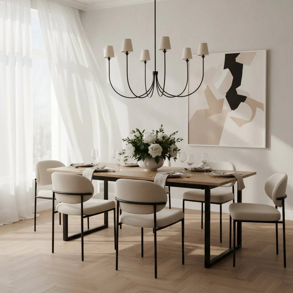 Saige Round Chandelier - Bronze55"Blushlighting