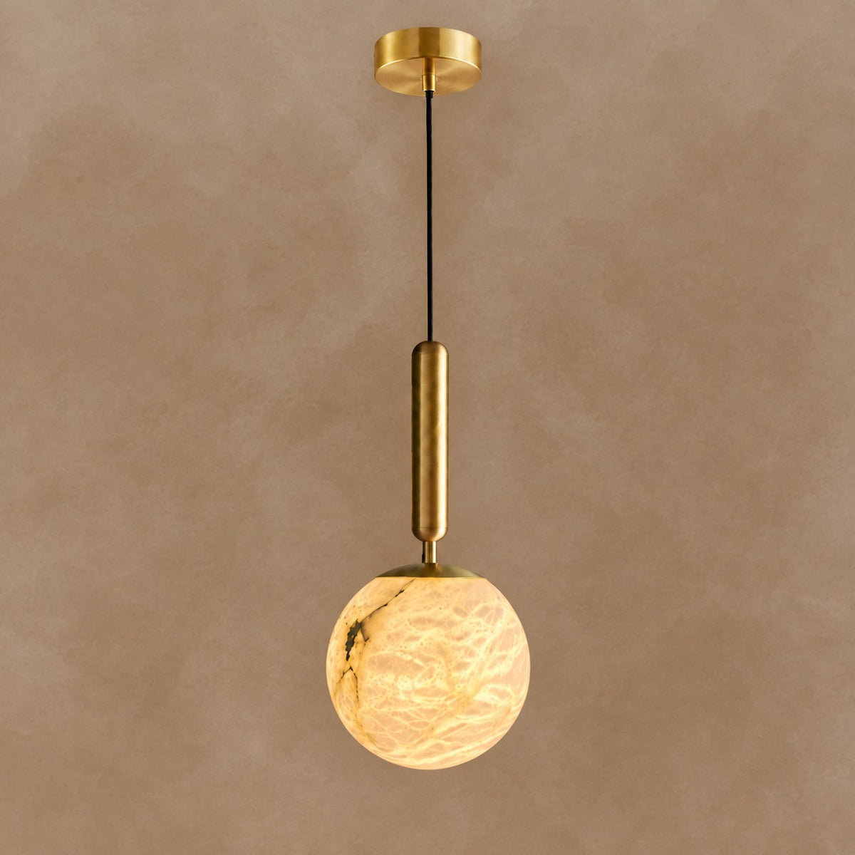 Solenne Modern Alabaster Mini Pendant Light