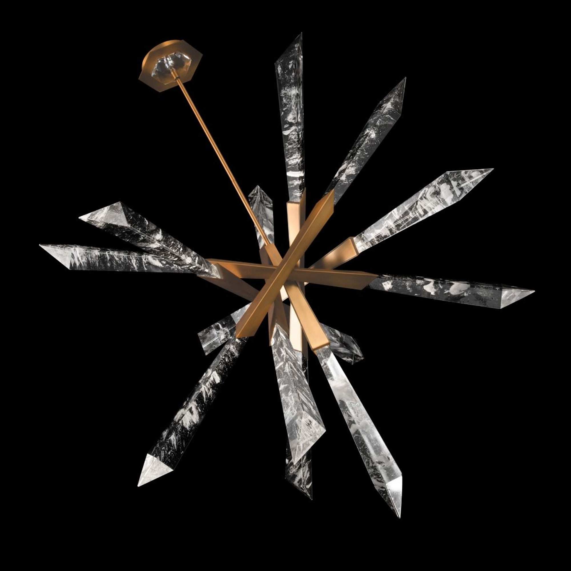 Solitu LED Pendant Light – Crystal Spear Modern Fixture