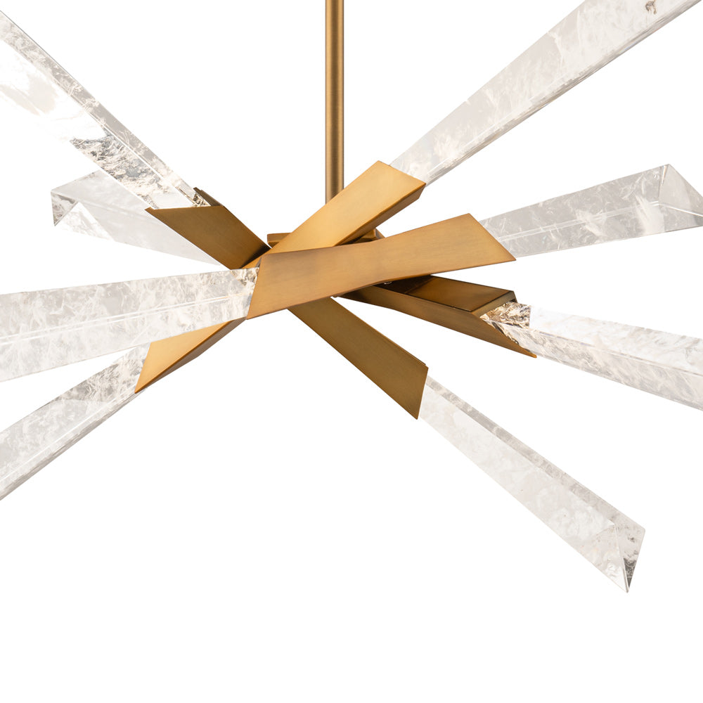 Solitude LED Semi Flush Mount Ceiling Light – Crystal Glam Finish