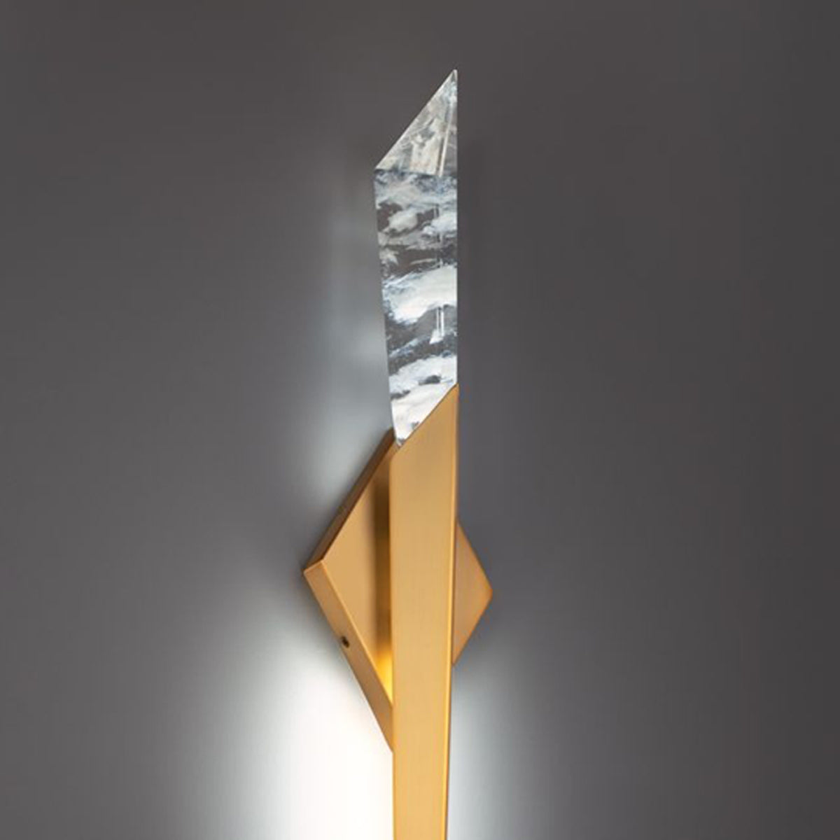 Solitude LED Wall Light – Dimensional Metal Stem with Quartz Glow