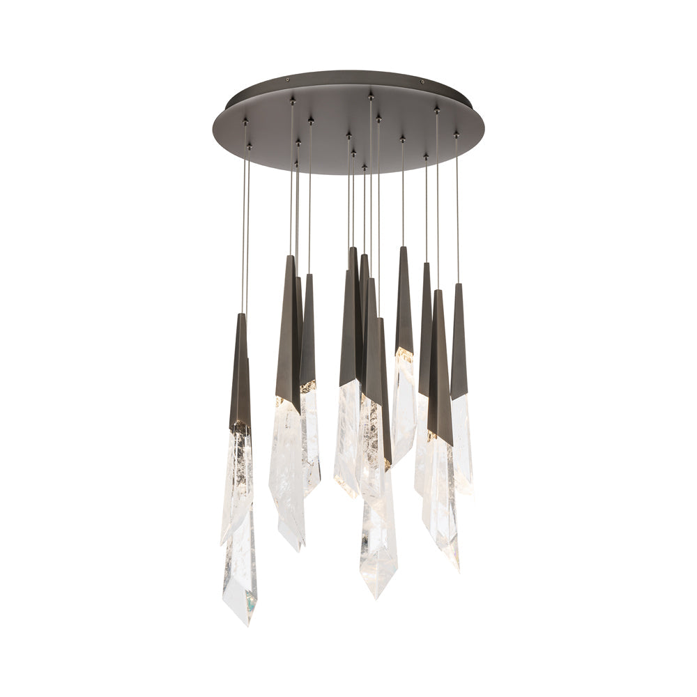 Solitude Round LED Multi Chandelier – Luxury Crystal LED Fixture