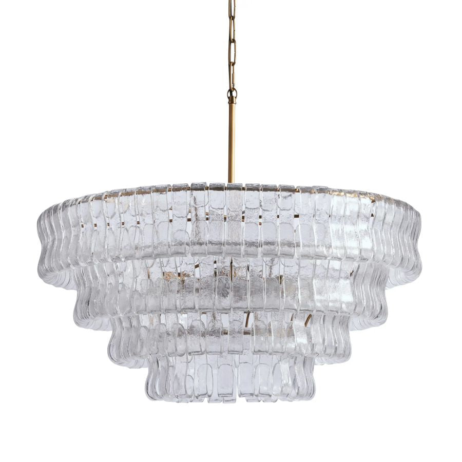Ghiaccio Glass Round Chandelier