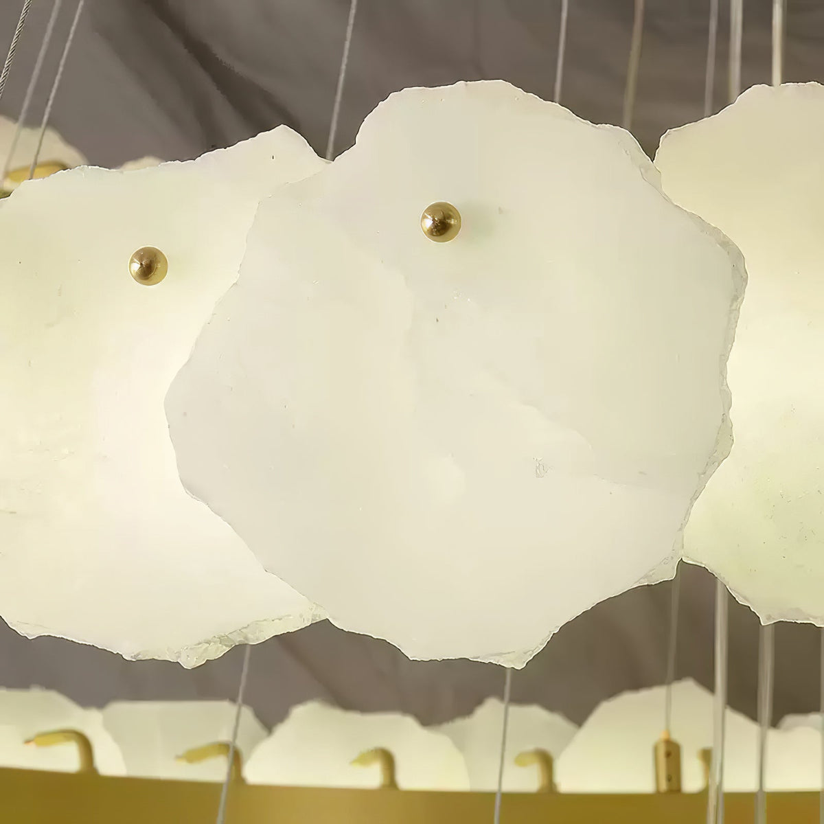 Ecliptica Spiral Alabaster Chandelier – Gold & White 4‑6 Layer Luxury Ceiling Light