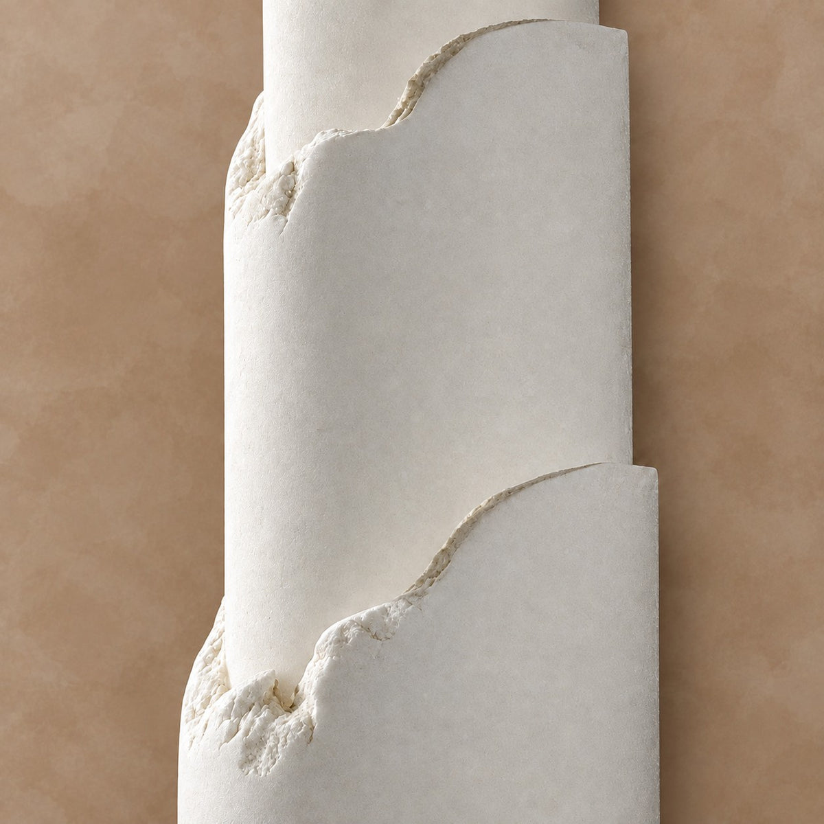Stravelle Layered Alabaster Organic Modern Wall Sconce