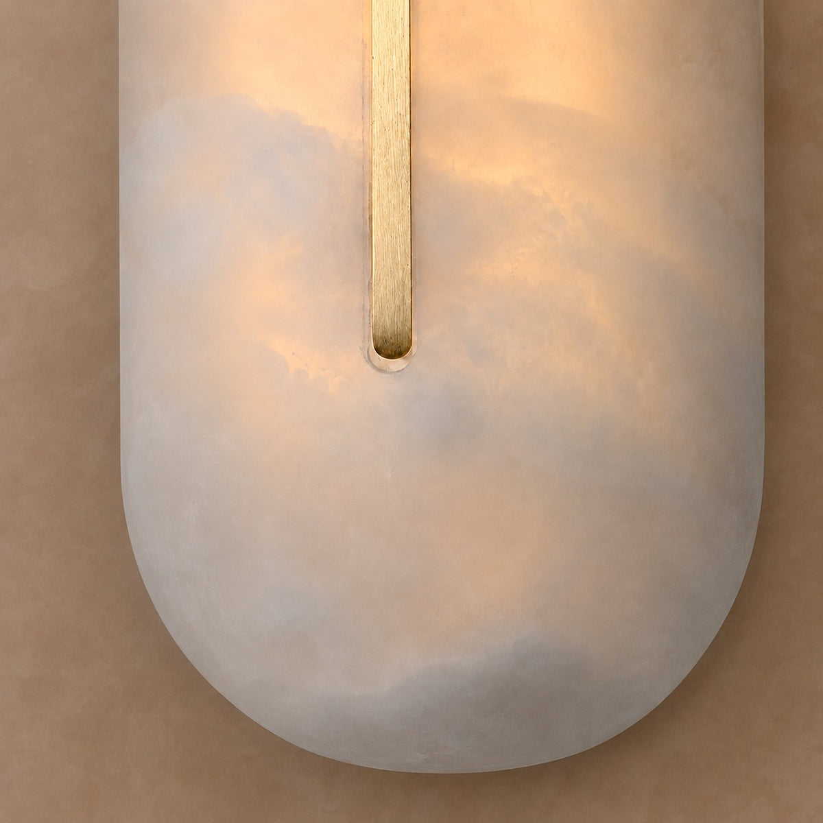 Valora Spanish Alabaster Minimalist Wall Sconce 18.1"