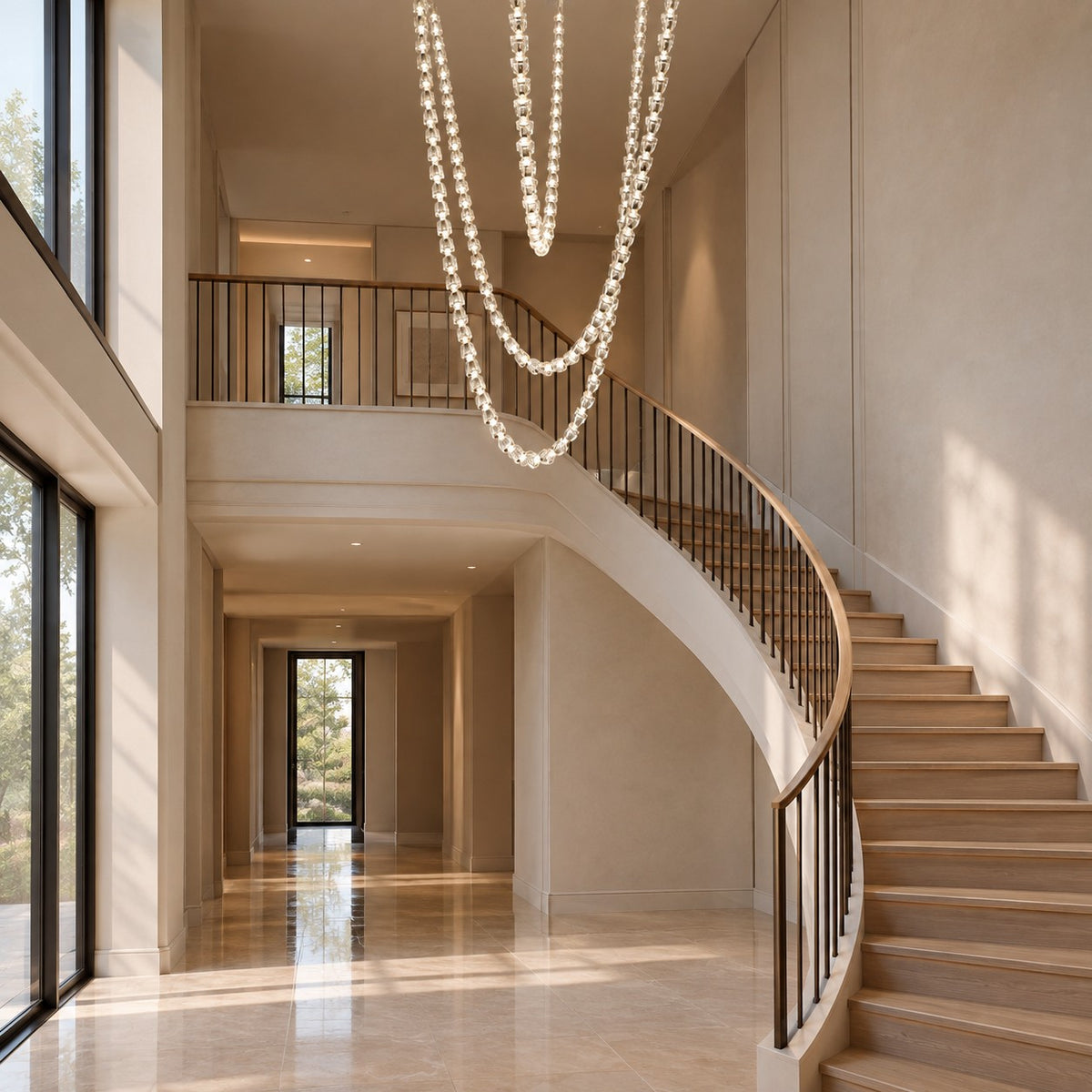 Versailles Veil Cascading Crystal Chandelier