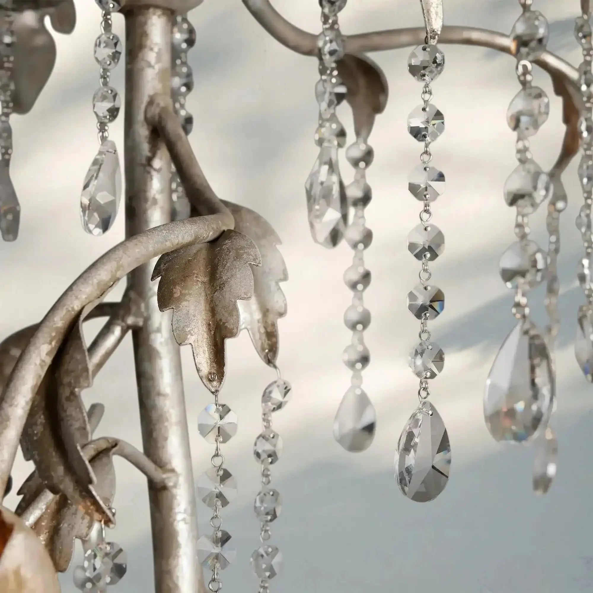 Viticcia Cascade Chandelier in clear - dining room lighting