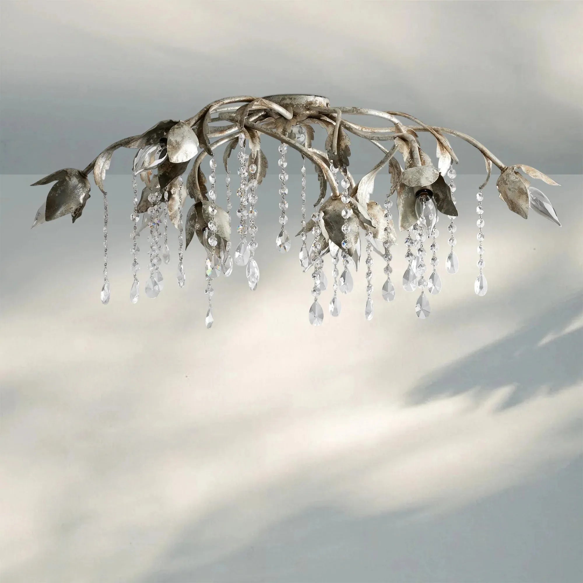 Viticcia Flushmount 24" 32" in clear - bedroom lighting