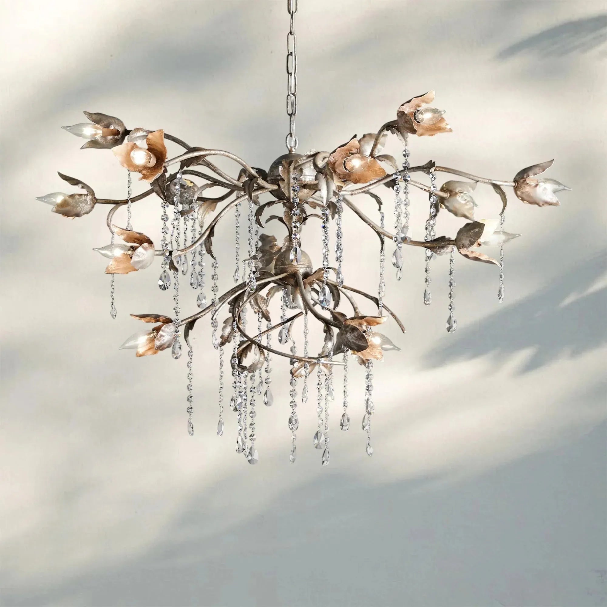Viticcia Round Chandelier styled in a modern dining room