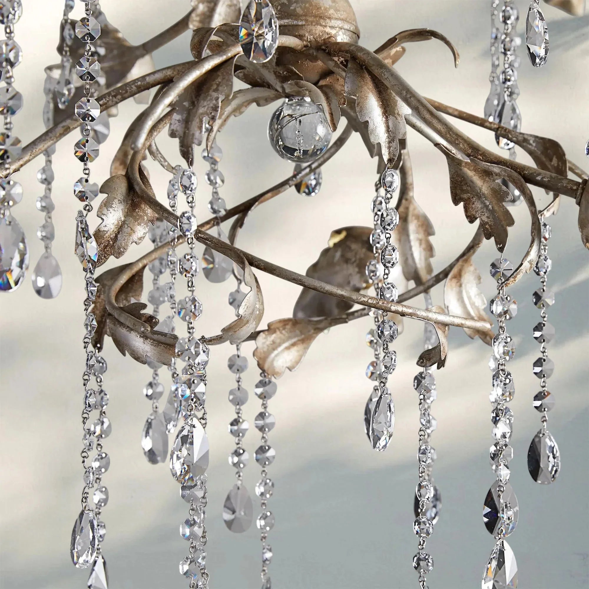 Viticcia Round Chandelier - clear finish, modern home lighting