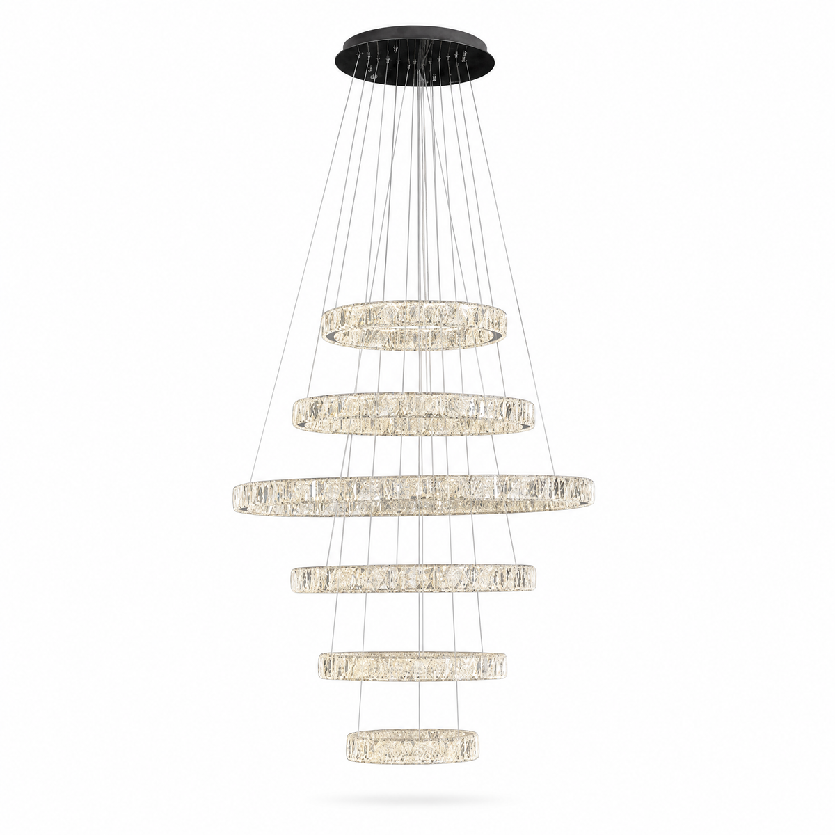 Vortice Crystal Chandelier — product photo