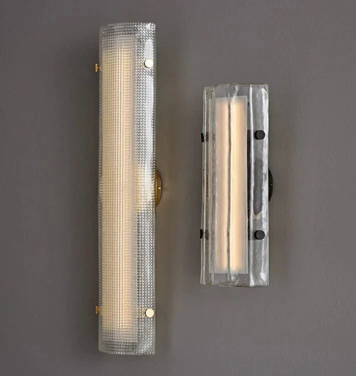 Willamette Glass Wall Sconce 28" - Arialamps