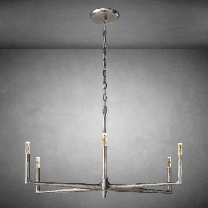 Briony Forged Round Chandelier 36''48"60''72''