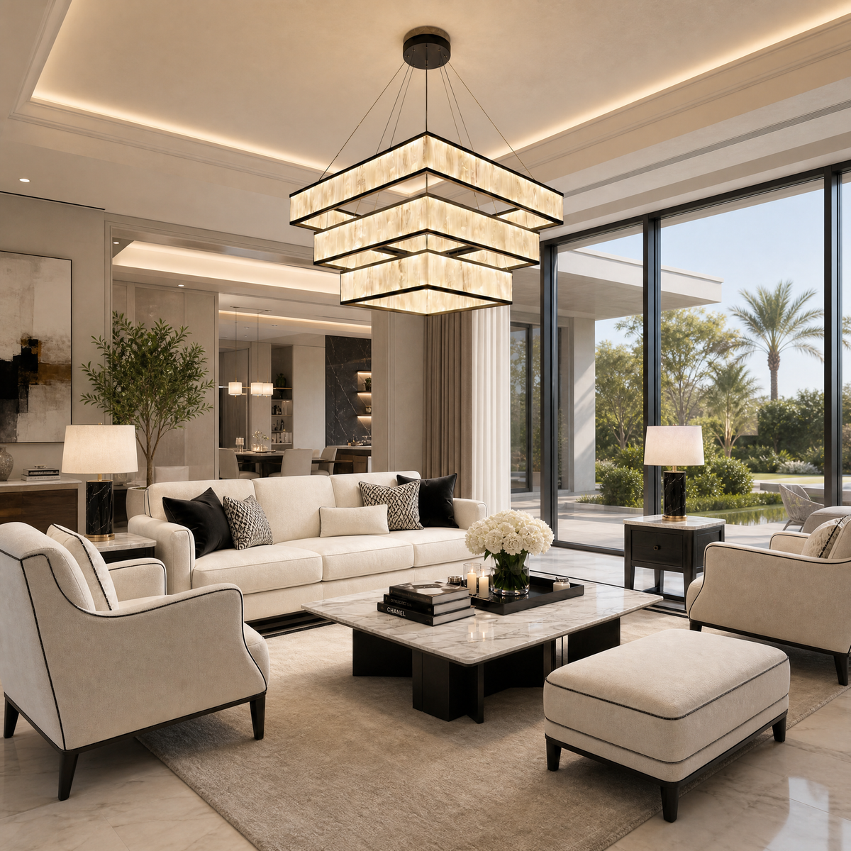 Modern Chandelier For Dining Room in a dining room