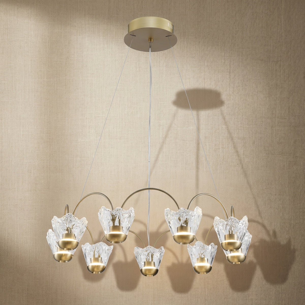 Chandelier Modern Dining Room in a dining room