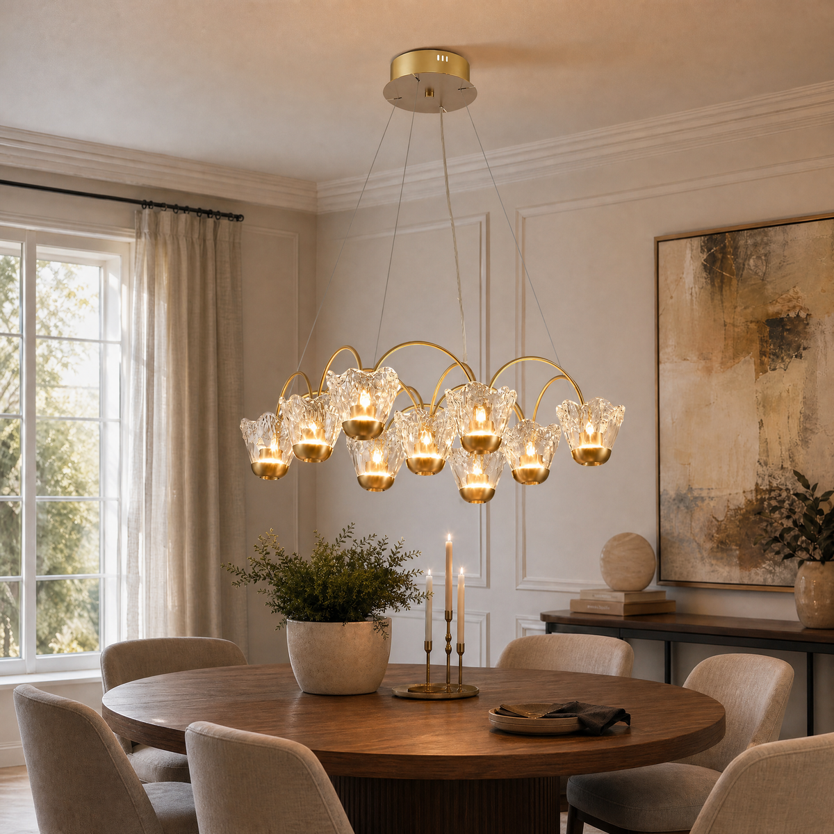 Modern Pendant Light in a living room
