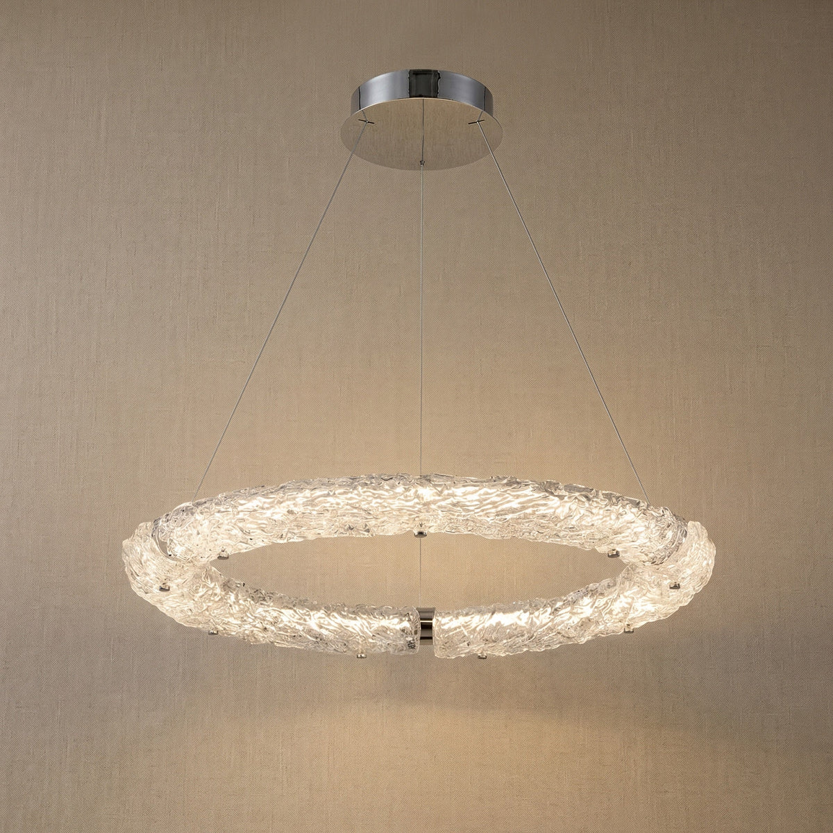 Yiosi Glitter Glass Pendant Light Style A - 31" (Dia 800mm)