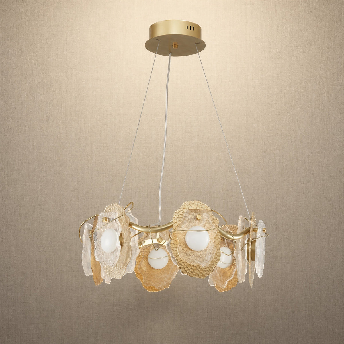 Modern Chandelier in a dining room