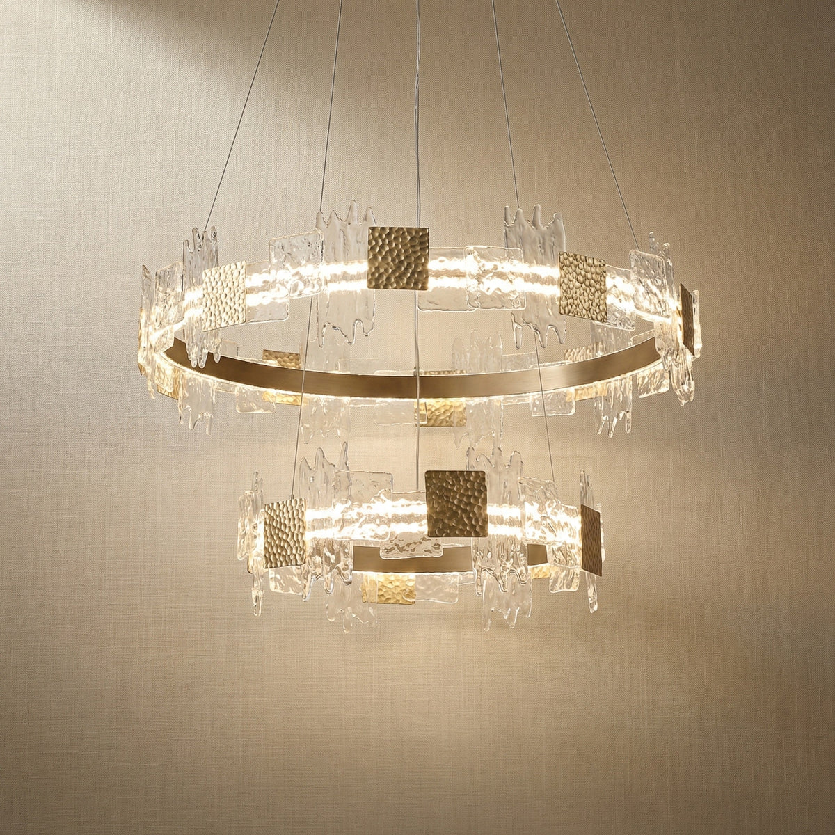 Gold Chandelier in champagne gold