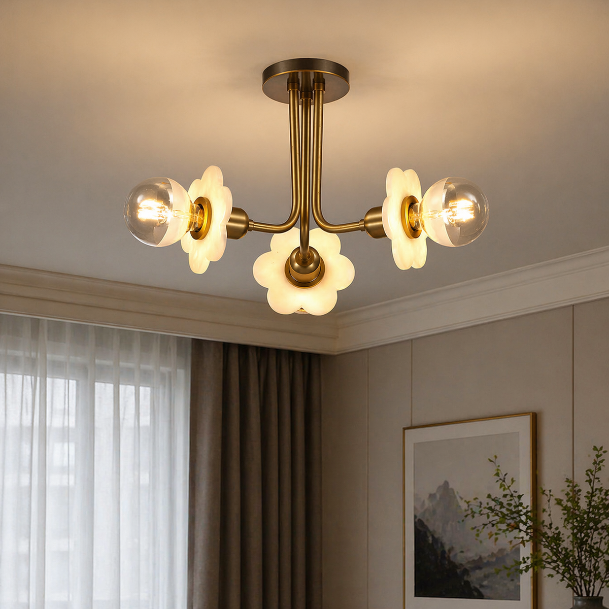 Ceiling 3-orb Alabaster — D560 — mra-ceiling-3-orb-91053-d560-scene-1