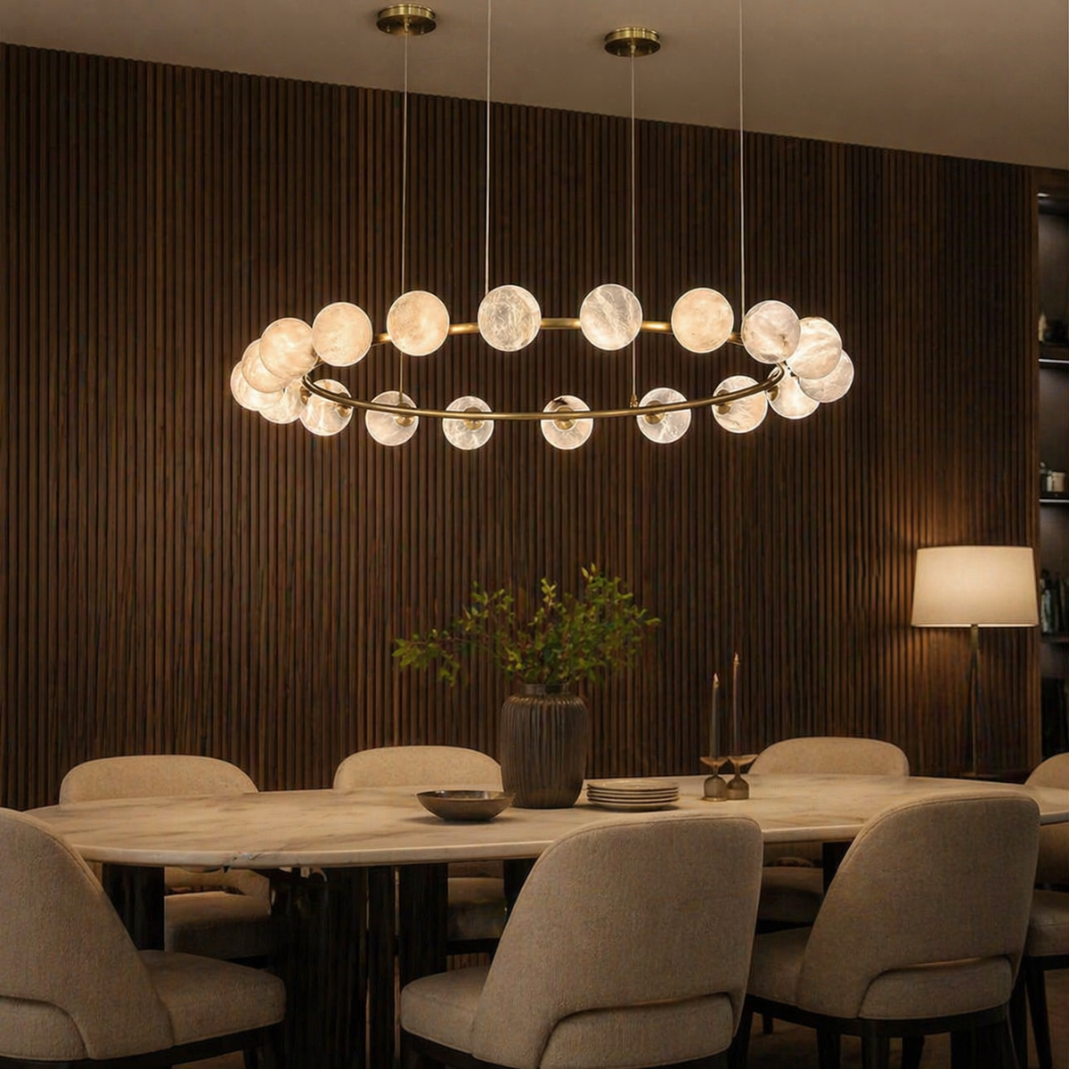 Linear Orb Pendant Alabaster — D1250 — mra-linear-orb-pendant-7049-d1250-scene-3