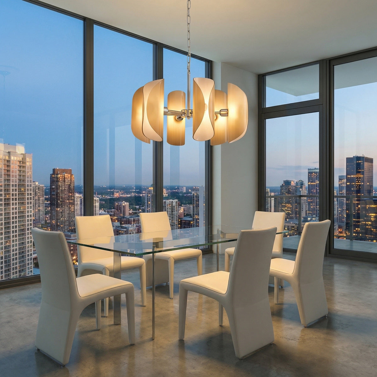 Pendant Light Fixtures Glass in a living room