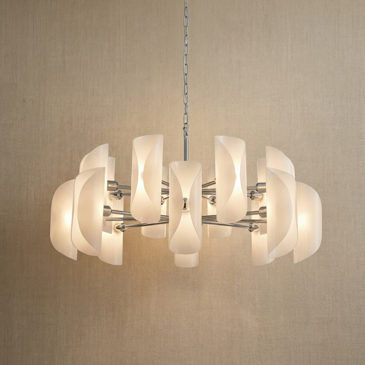 Glass Light Pendant in gold