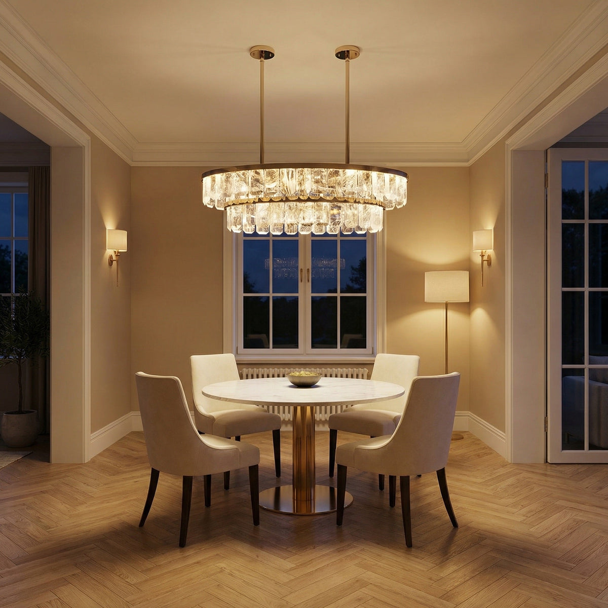 Yiosi Series Crystal Pendant Light Style B - scene-1