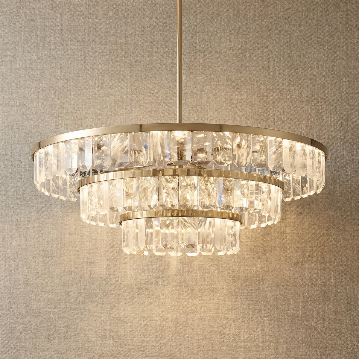 Yiosi Series Crystal Pendant Light Style B - 55" (Dia 1400mm)