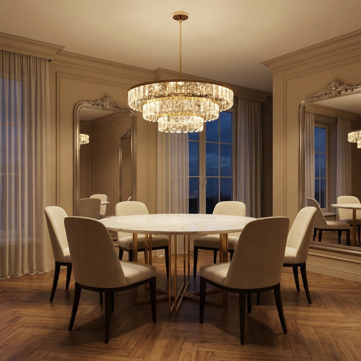Yiosi Series Crystal Pendant Light Style B - scene-1