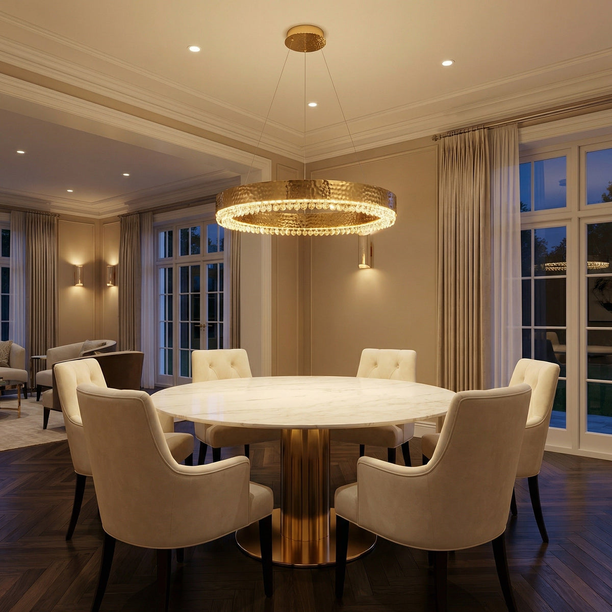 Yiosi Series Crystal Pendant Light Style G - scene-1
