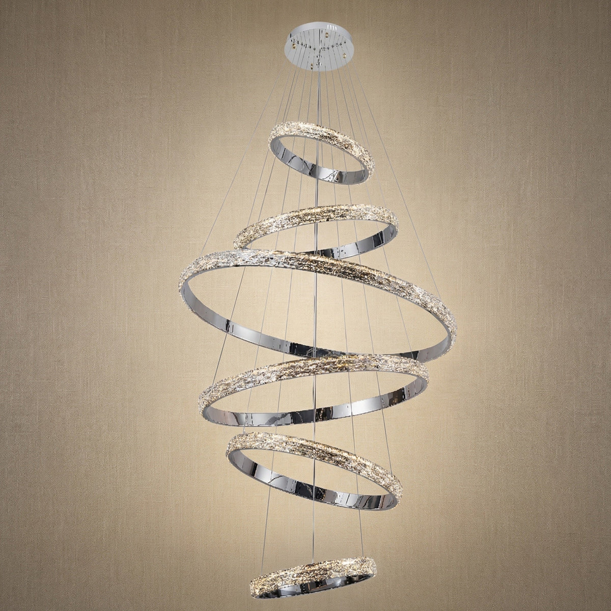Yiosi Series Crystal Pendant Light Style L - 53" (Dia 1340mm)
