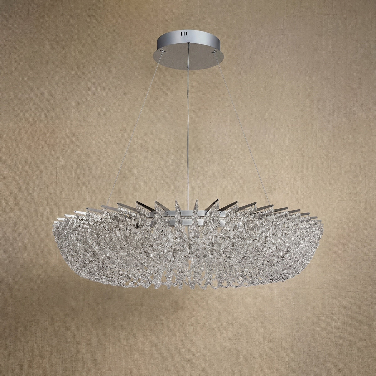 Yiosi Series Crystal Pendant Light Style O - dark