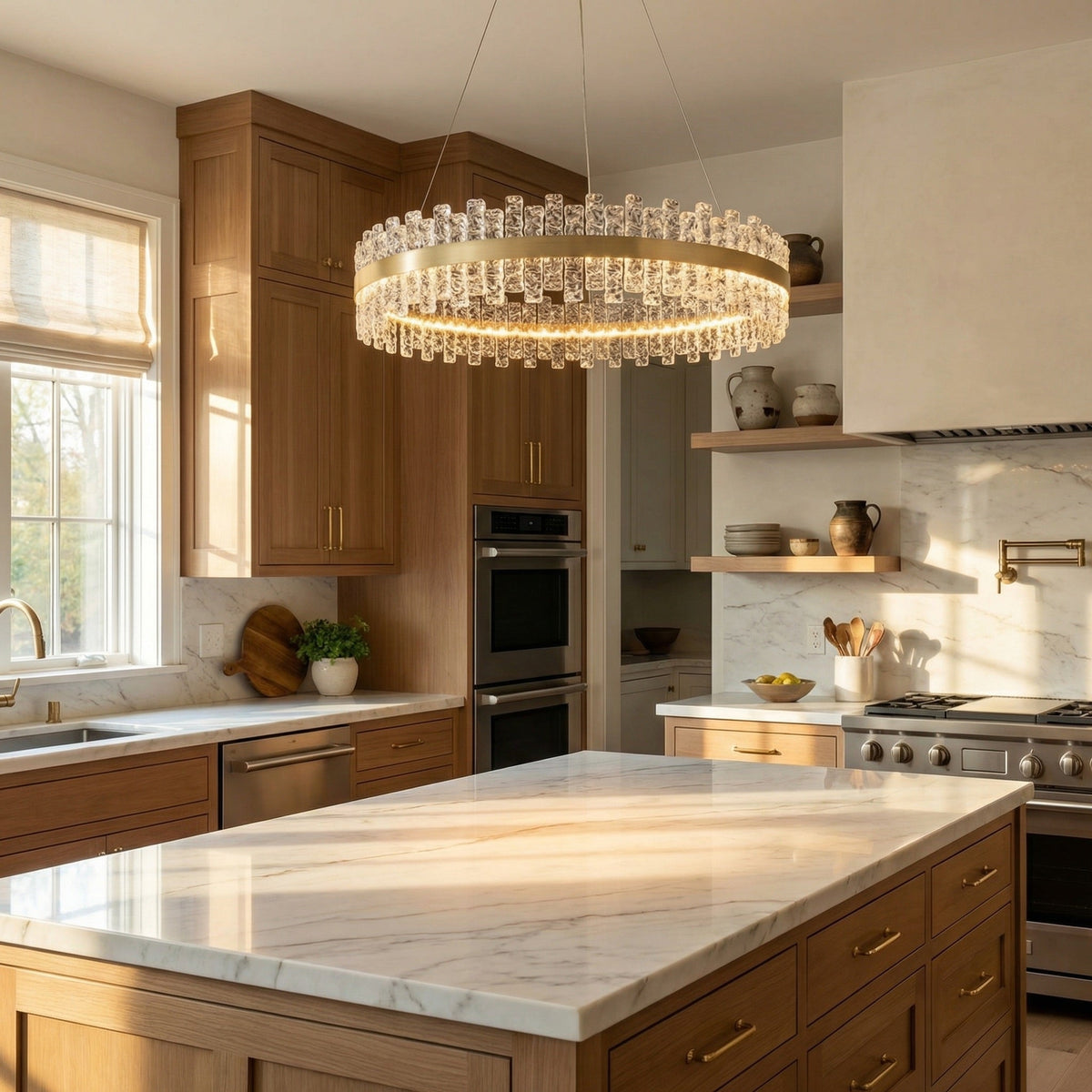 Yiosi Series Glass Pendant Light Style D - scene-2