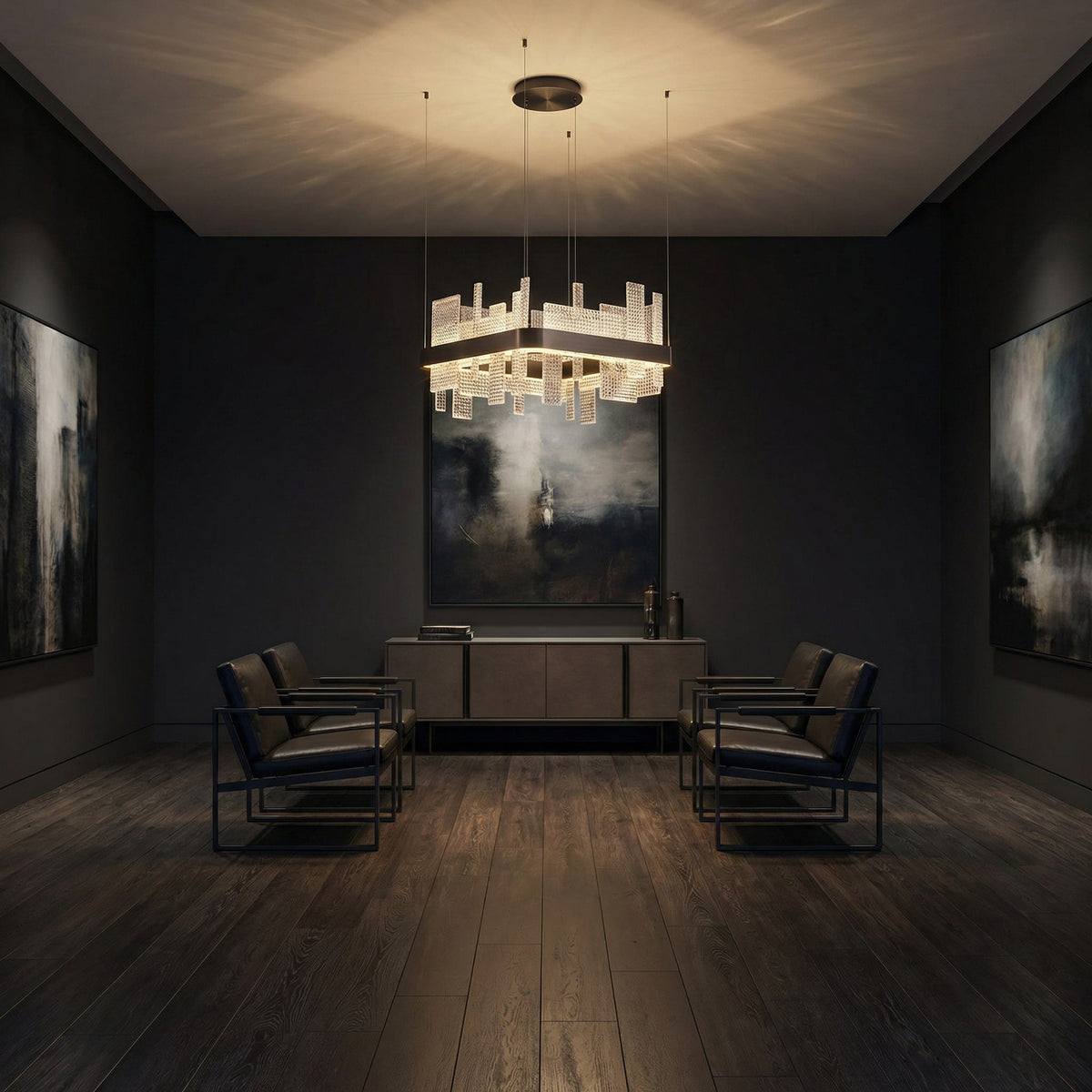 Yiosi Series Glass Pendant Light Style L - scene-1