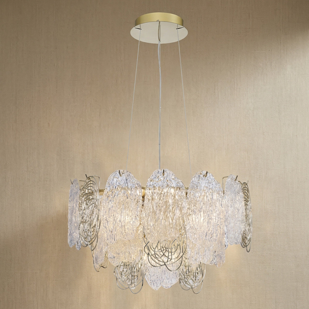 Yiosi Series Glass Pendant Light Style R - 24" (Dia 600mm)