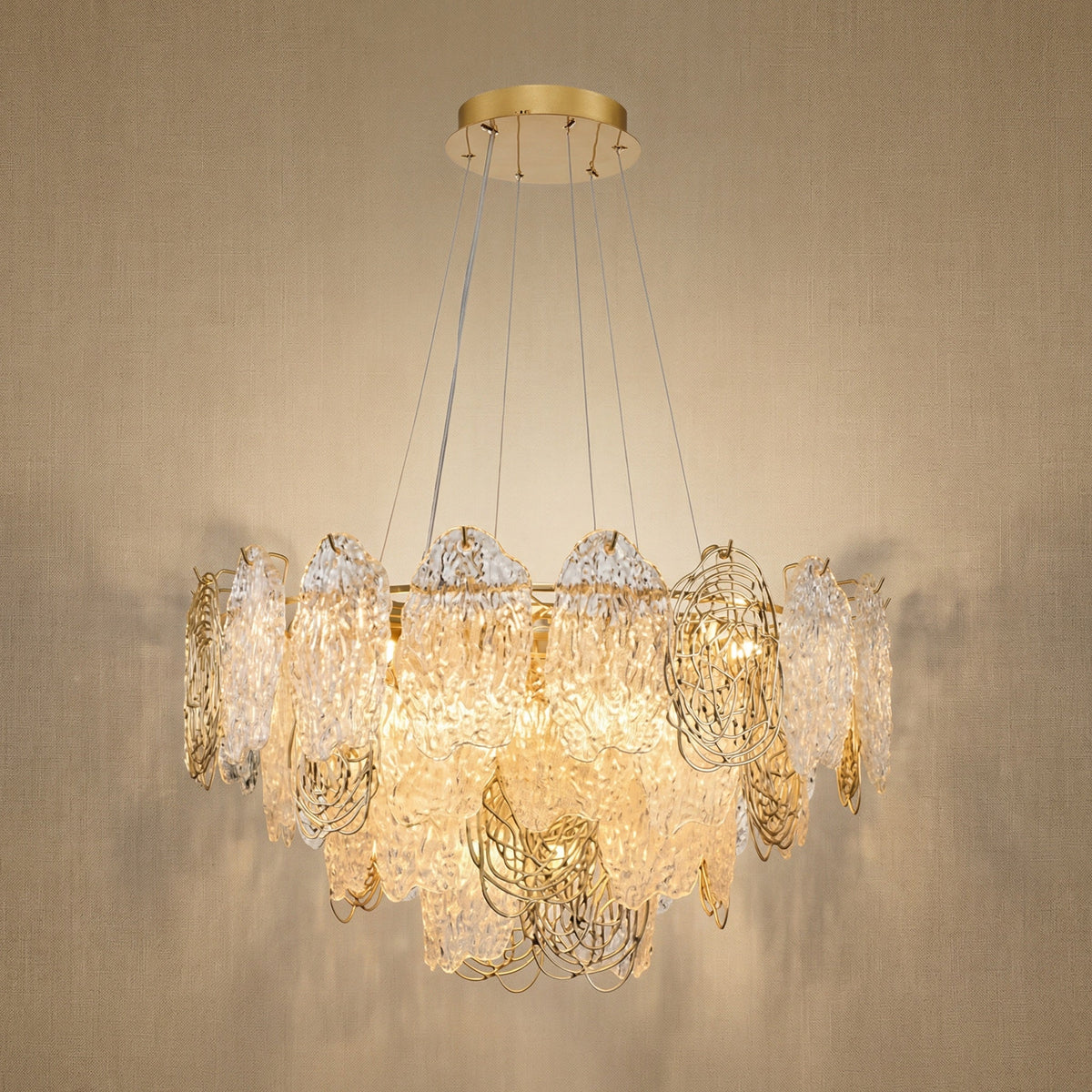 Yiosi Series Glass Pendant Light Style R - 31" (Dia 800mm)