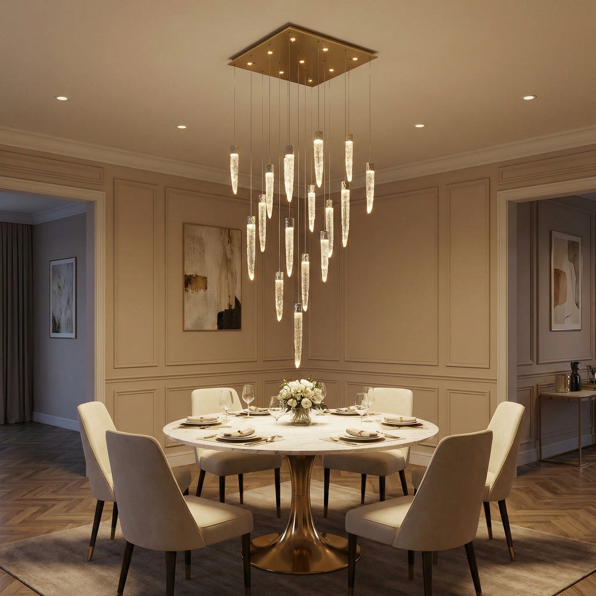 Yiosi Series Grand Metal Pendant Light - scene-1